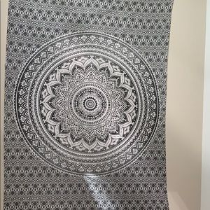 Grey wall tapestry